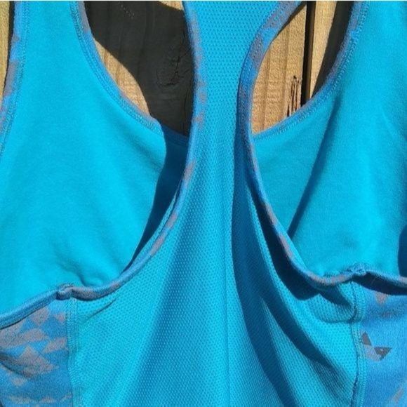 Nike Drifit Blue teal Grey racerback Med Tank top‎ - Picture 4 of 9